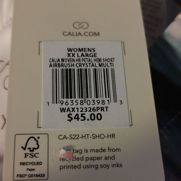 CALIA High Rise Performance  Short Sz XXL NWT - Picture 6 of 9